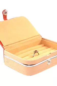 atorakushon   Velvet Jewellery Box Necklace Ring Box Earring Folder Travelling Organizer Pack of 4 (multicolor)