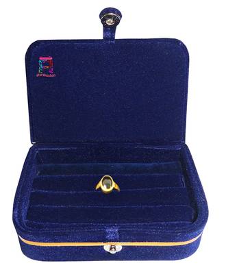 atorakushon   Velvet Jewellery Box Necklace Ring Box Earring Folder Travelling Organizer Pack of 4 (multicolor) 2