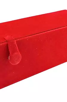 atorakushon   Velvet Jewellery Box Necklace Ring Box Earring Folder Travelling Organizer Pack of 2 (multicolor)