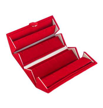 atorakushon   Velvet Jewellery Box Necklace Ring Box Earring Folder Travelling Organizer Pack of 8 (multicolor) 2