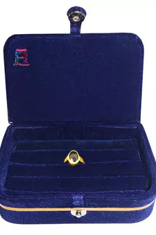 atorakushon   Velvet Jewellery Box Necklace Ring Box Earring Folder Travelling Organizer Pack of 8 (multicolor)