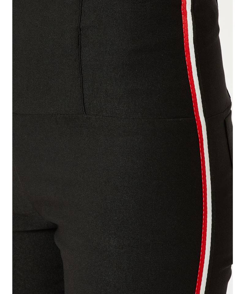 Black Travel Time High Waist Twill Jeggings