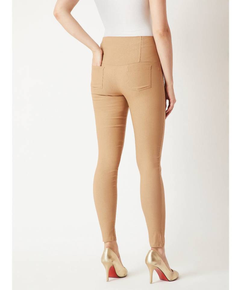 Beige Bridge Of Madison High Waist Jeggings