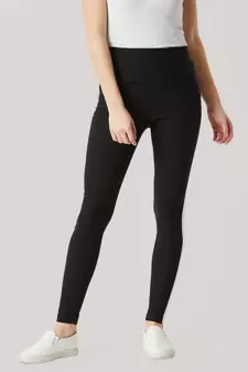 Black Space Bound Twill High Waist Jeggings
