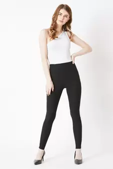Black Yes Indeed High Waist Twill Jeggings