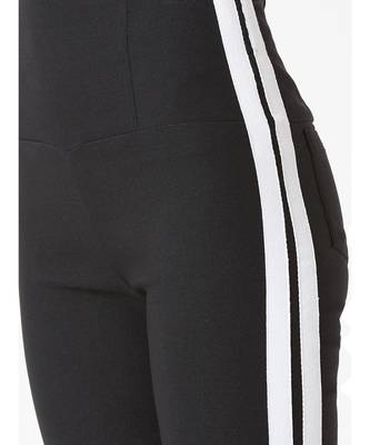 Black Yes Indeed High Waist Twill Jeggings 5