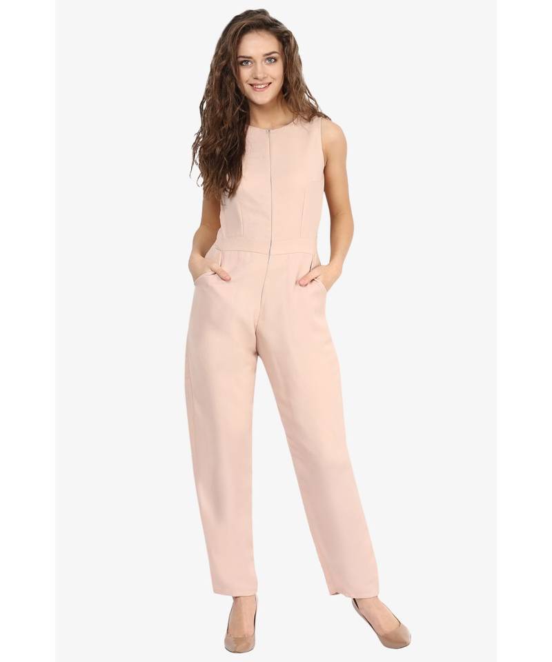 Beige Steal The Show Jumpsuit