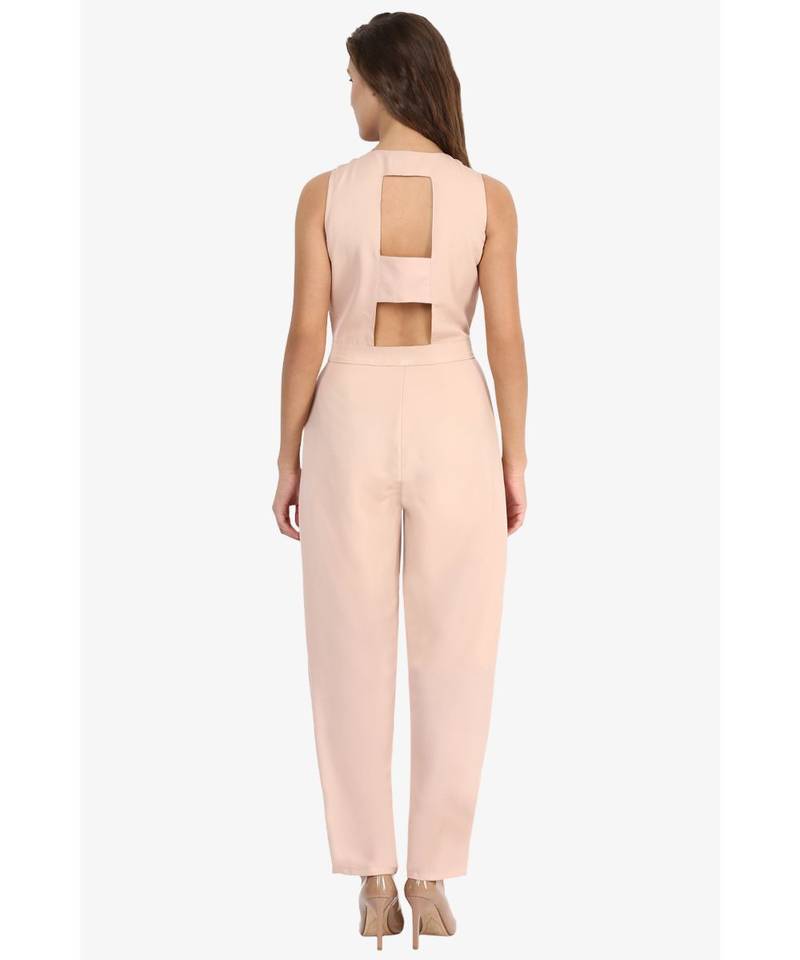 Beige Steal The Show Jumpsuit