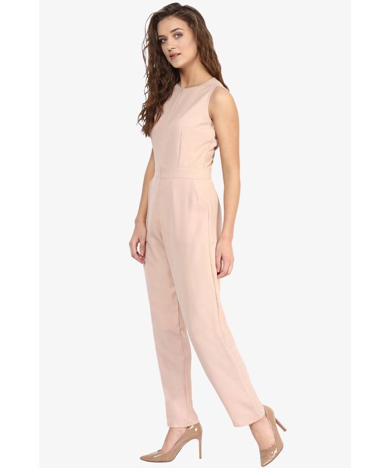Beige Steal The Show Jumpsuit