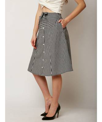 Multicolor Because I Can Checkered Panel Skirt 3