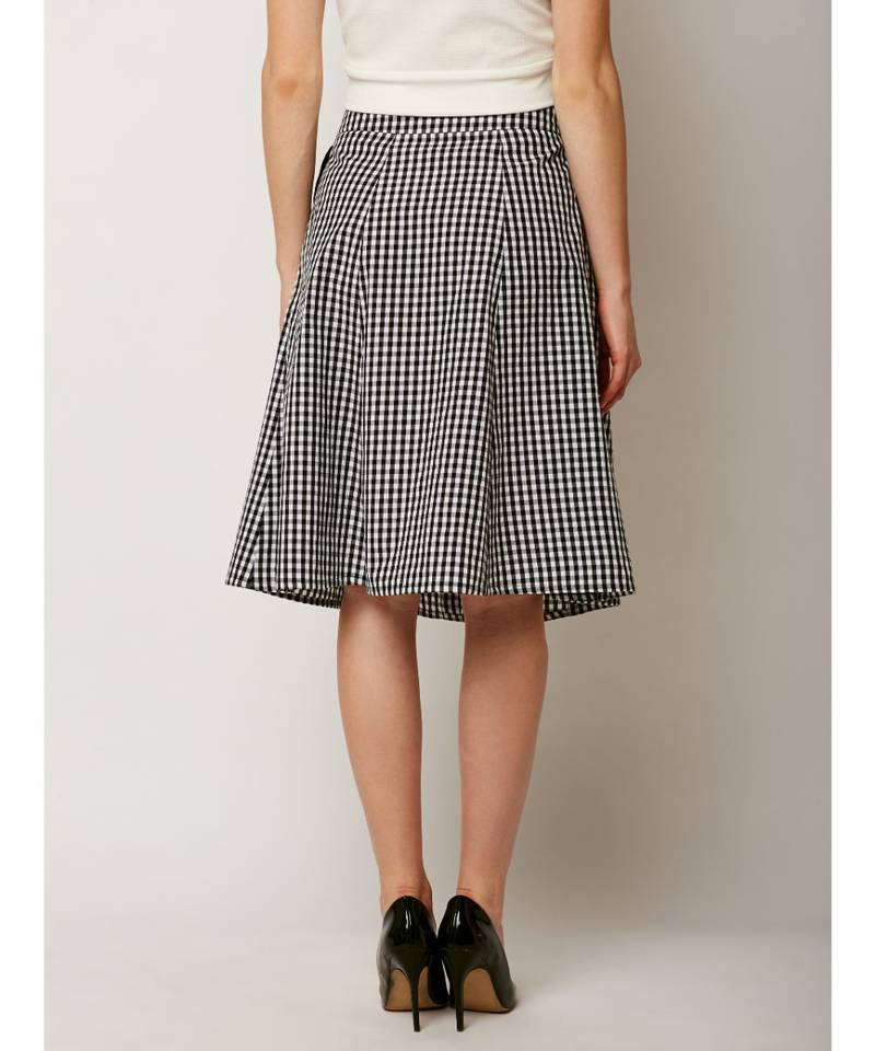 Multicolor Because I Can Checkered Panel Skirt