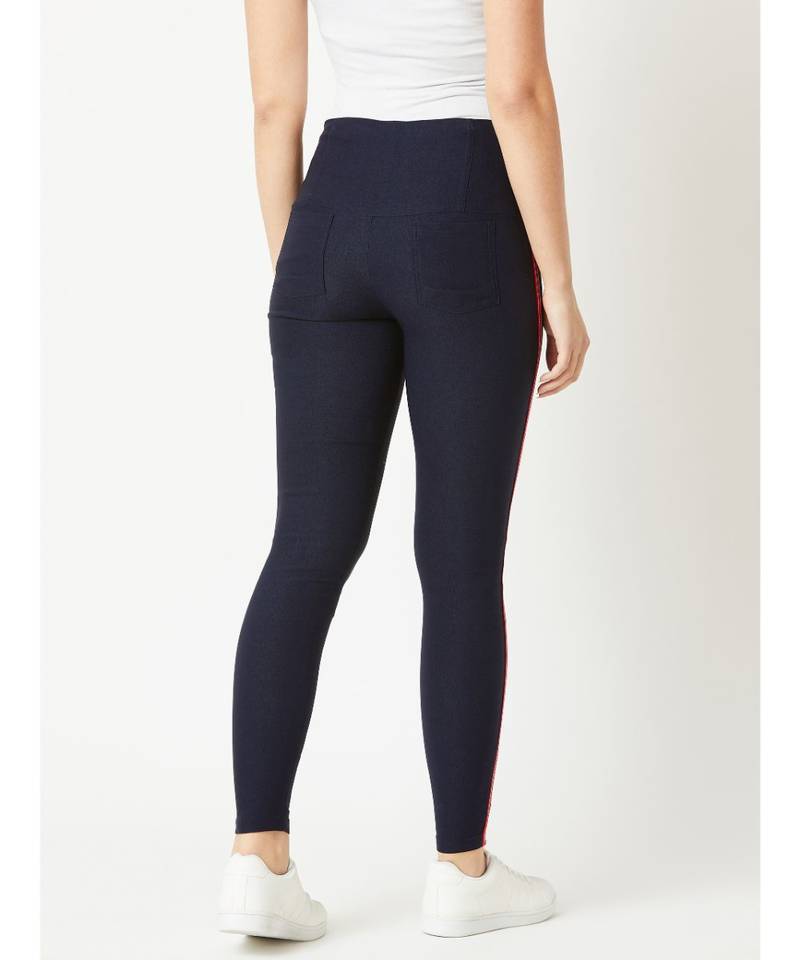 blue Be A Stardust High Waist Twill Jeggings