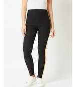 Black Progress Over Perfection High Waist Twill Jeggings