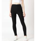 Black Beyond Clouds High Waist Twill Jeggings