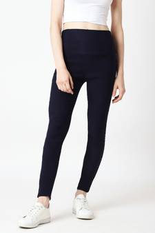 blue Friends Connected High Waist Camo Twill Jeggings