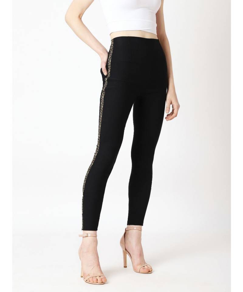 Black Rock On High Waist Camo Twill Jeggings