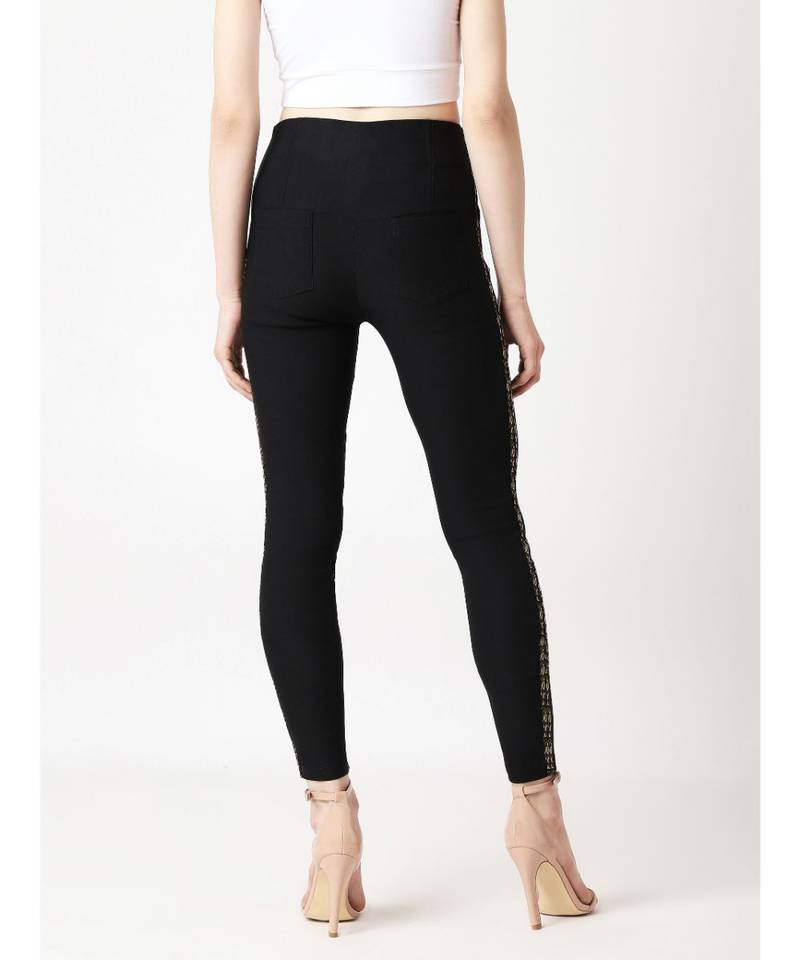 Black Rock On High Waist Camo Twill Jeggings