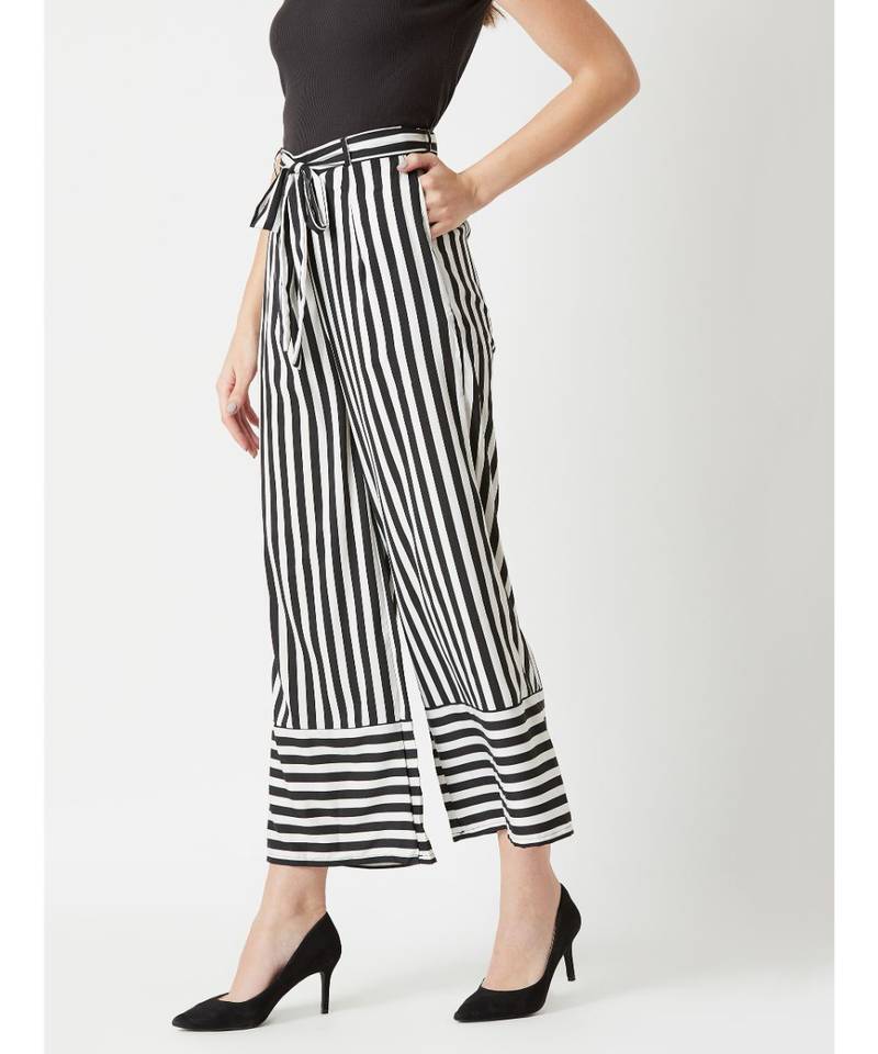 Multicolor Flash Dance Belted Trouser