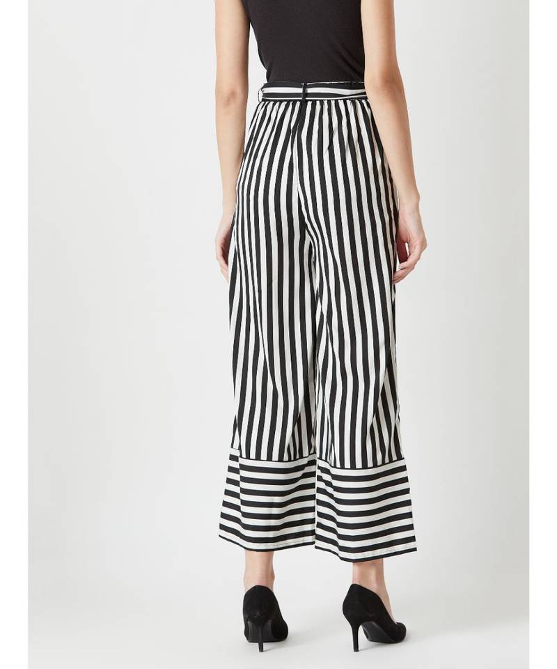 Multicolor Flash Dance Belted Trouser