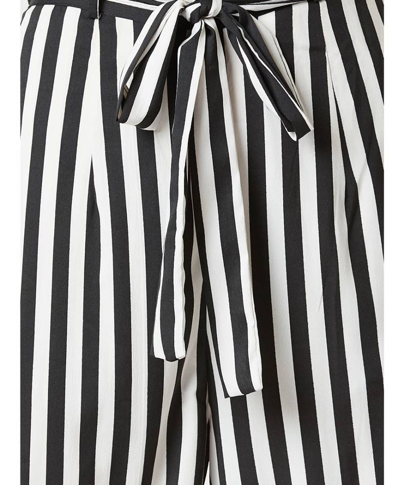 Multicolor Flash Dance Belted Trouser