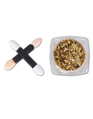 DesiButik Nail Art Aluminium Flakes powder Golden 4