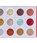 DesiButik Nail Art Glitter Powder set of 12 Multicolor