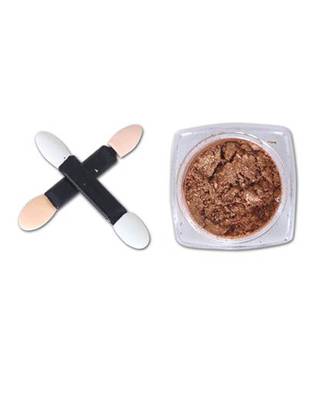 DesiButik Nail Art chrome Powder Light Brown 1