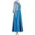 blue printed Chanderi kurtis