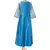 blue printed Chanderi kurtis