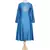 blue embroidered Chanderi kurtis