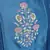 blue embroidered Chanderi kurtis