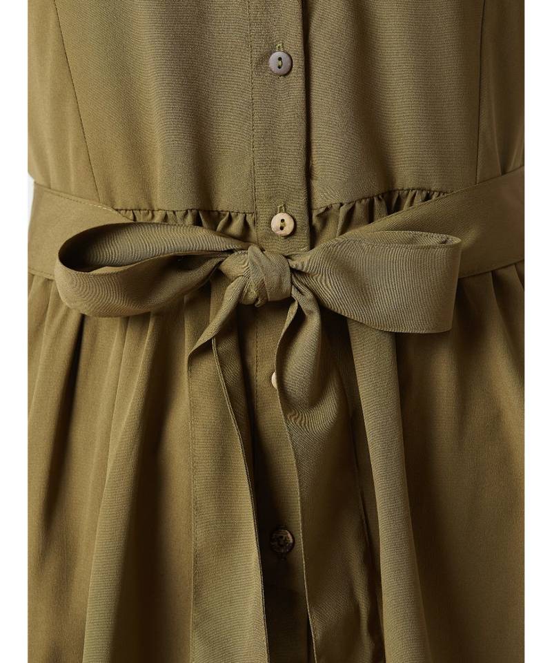 Independent Woman Belted Shirt Dress