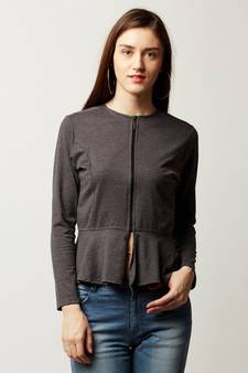 Quick Pick Panelled Peplum Jacket