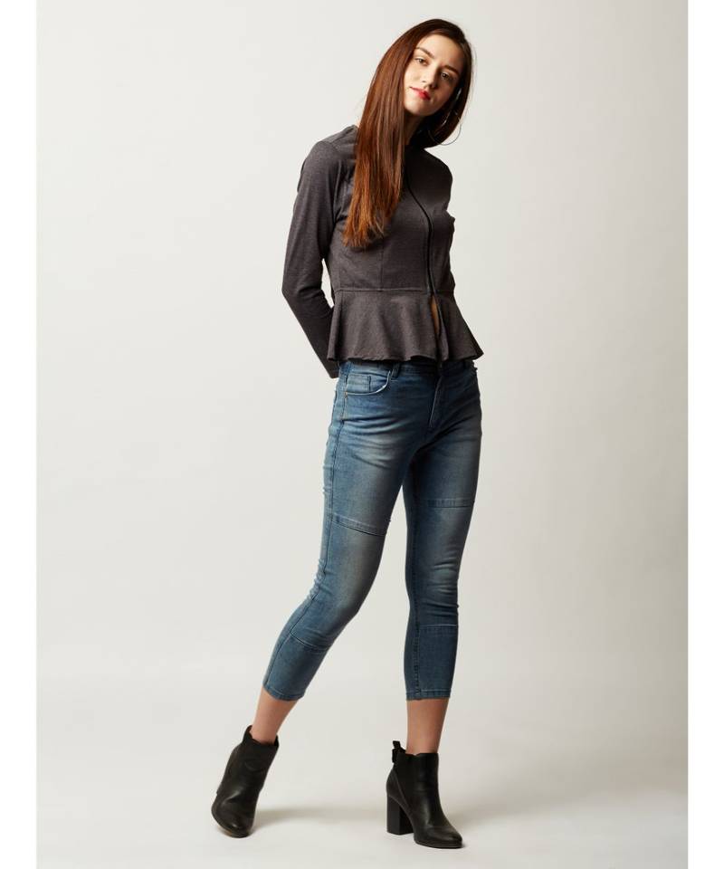 Quick Pick Panelled Peplum Jacket