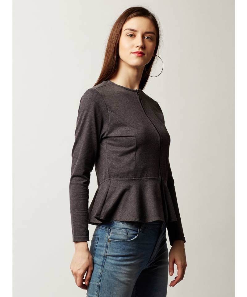 Quick Pick Panelled Peplum Jacket