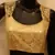 Golden chantilly net padded blouse