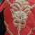 Red and Black Chanderi Silk Blouse Zari embroidery on back and sleeves
