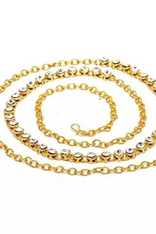  Exclusive diamond studed chained waist belt kamarband belly hips chain