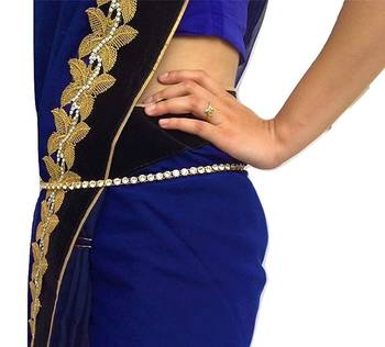  Exclusive diamond studed chained waist belt kamarband belly hips chain 3