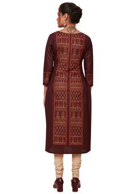 Multicolor printed cotton kurtas-and-kurtis 2