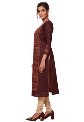 Multicolor printed cotton kurtas-and-kurtis 3