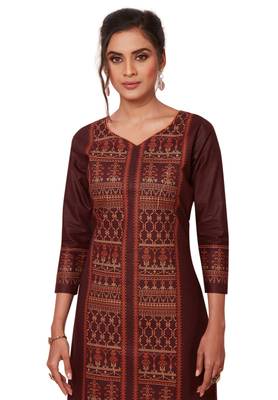 Multicolor printed cotton kurtas-and-kurtis 4