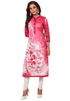 Multicolor printed cotton kurtas-and-kurtis 1
