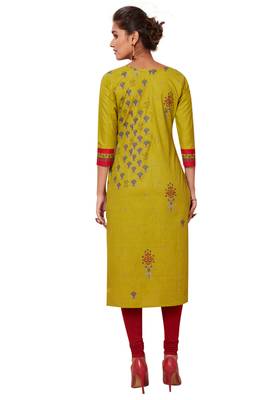 Multicolor printed cotton kurtas-and-kurtis 2