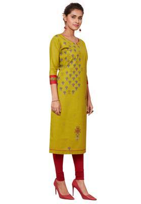 Multicolor printed cotton kurtas-and-kurtis 3