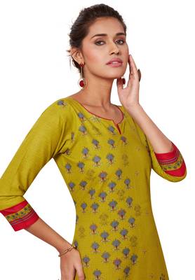 Multicolor printed cotton kurtas-and-kurtis 4