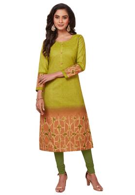 Multicolor printed cotton kurtas-and-kurtis 1