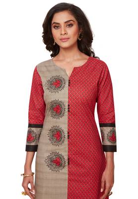 Multicolor printed cotton kurtas-and-kurtis 4