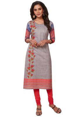 Multicolor printed cotton kurtas-and-kurtis 1