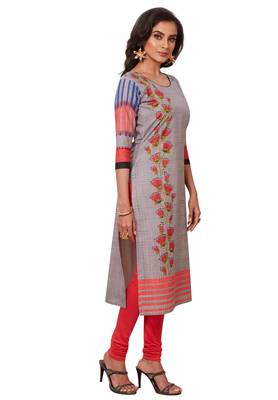Multicolor printed cotton kurtas-and-kurtis 3